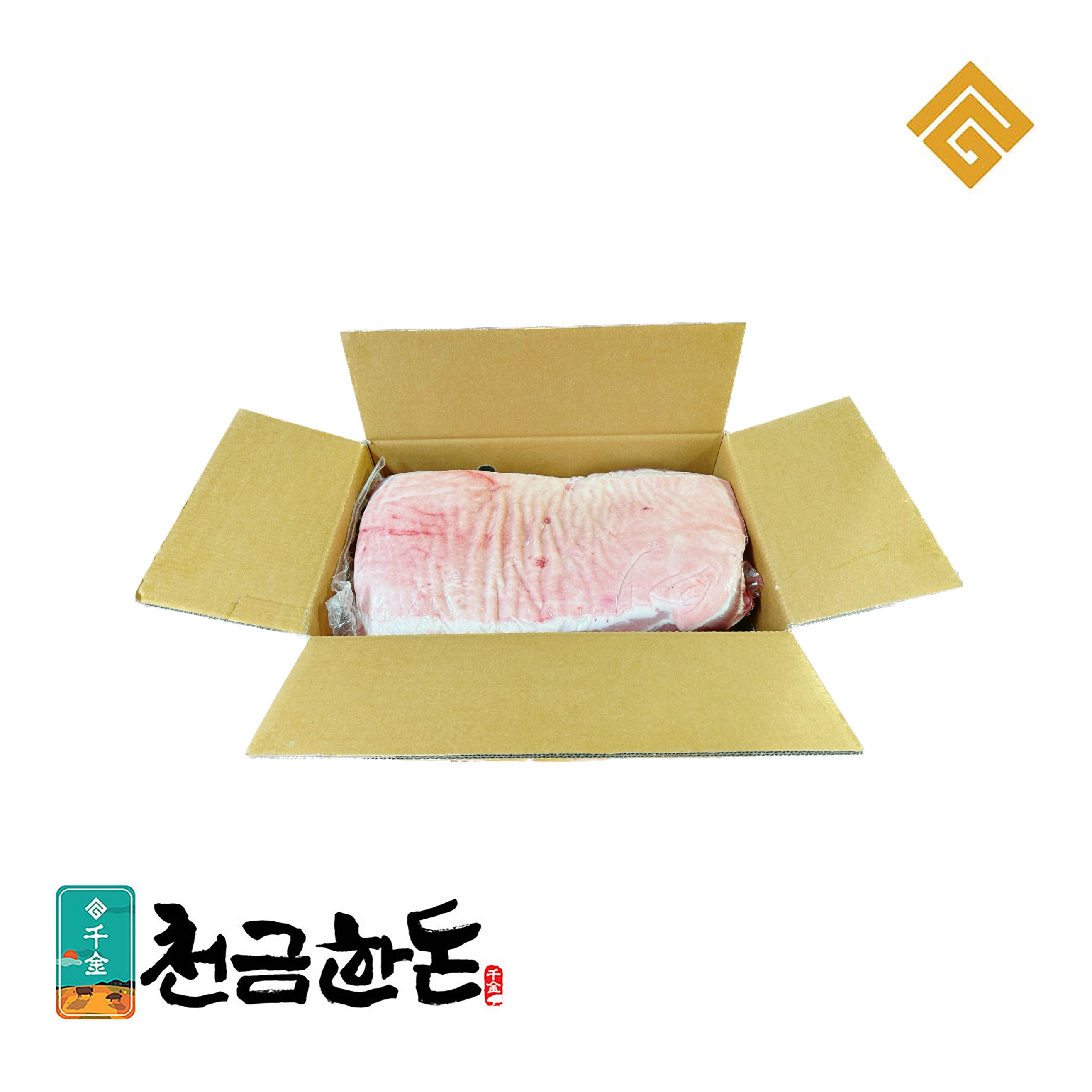 [천금한돈]미박삼겹살 - 국내산