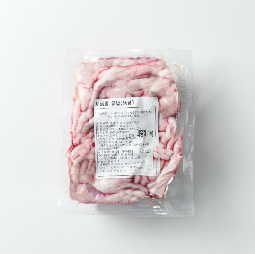 [연승팜]닭발(손질닭발(뼈있는) 1kg 발톱제거 통닭발) - 국내산